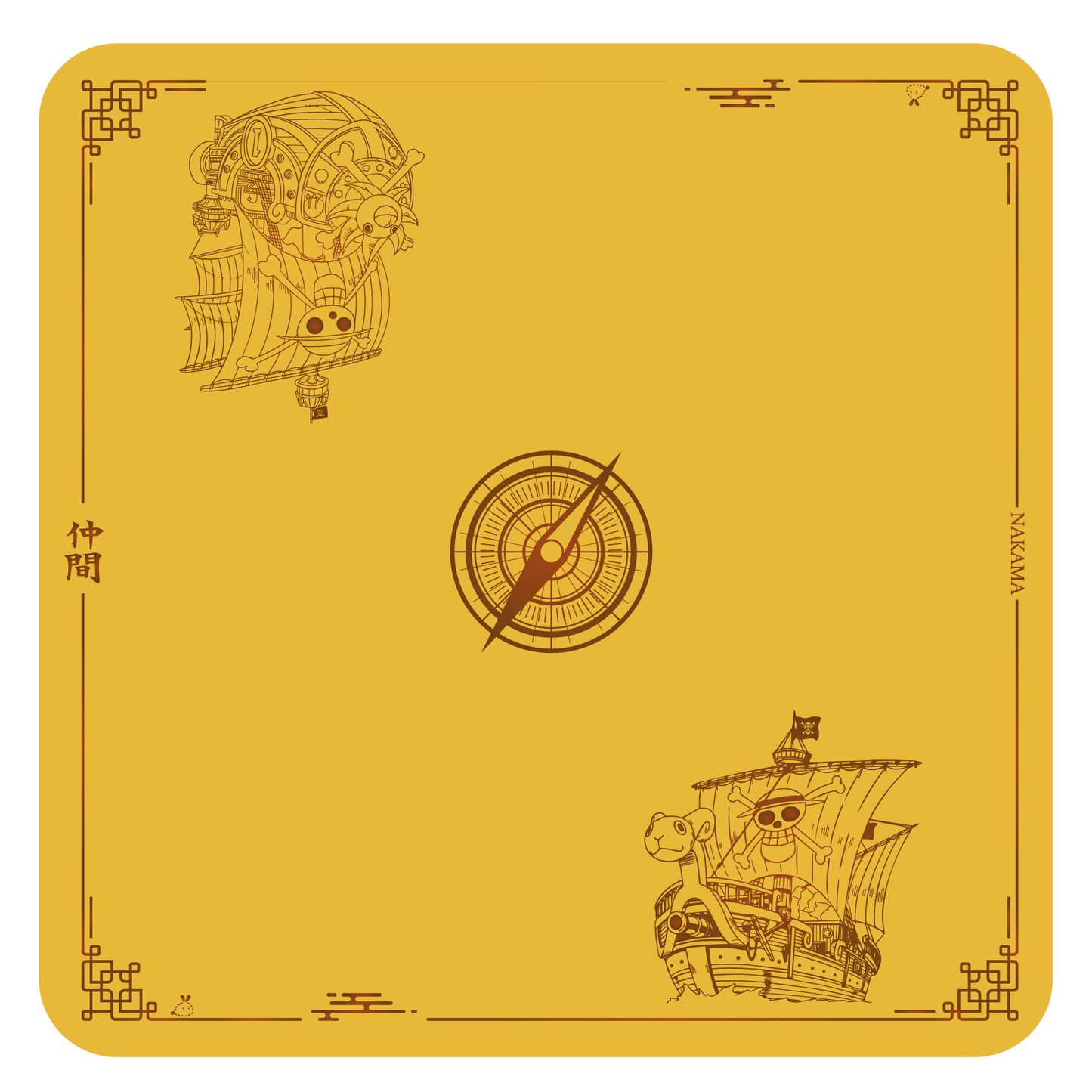Tapete One Piece - Barcos Mugiwara